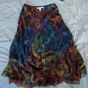 Diane von Furstenberg 100% silk vintage skirt